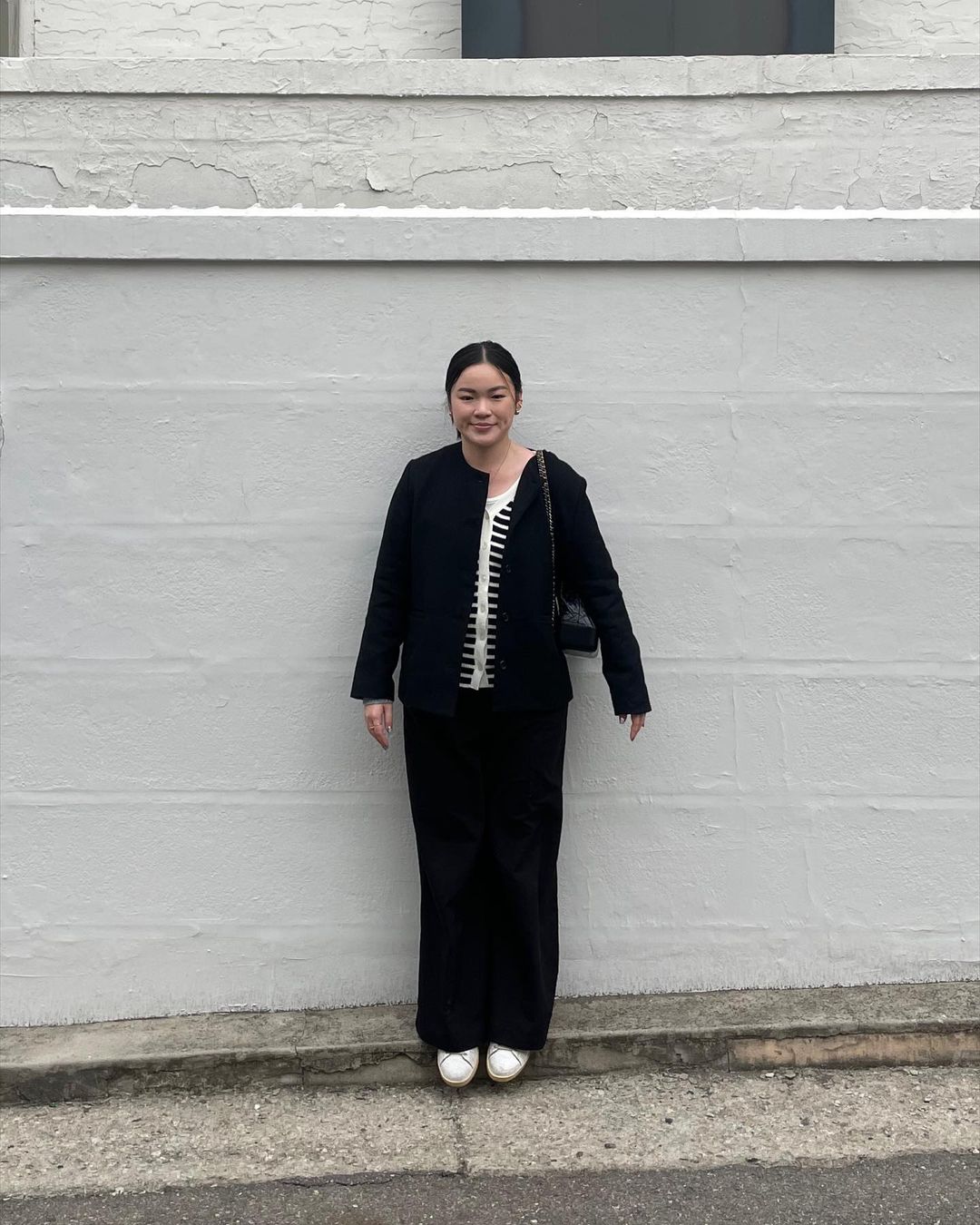 Atasan Rajut Quita Border Knit Cardigan Styling by Cath Halim