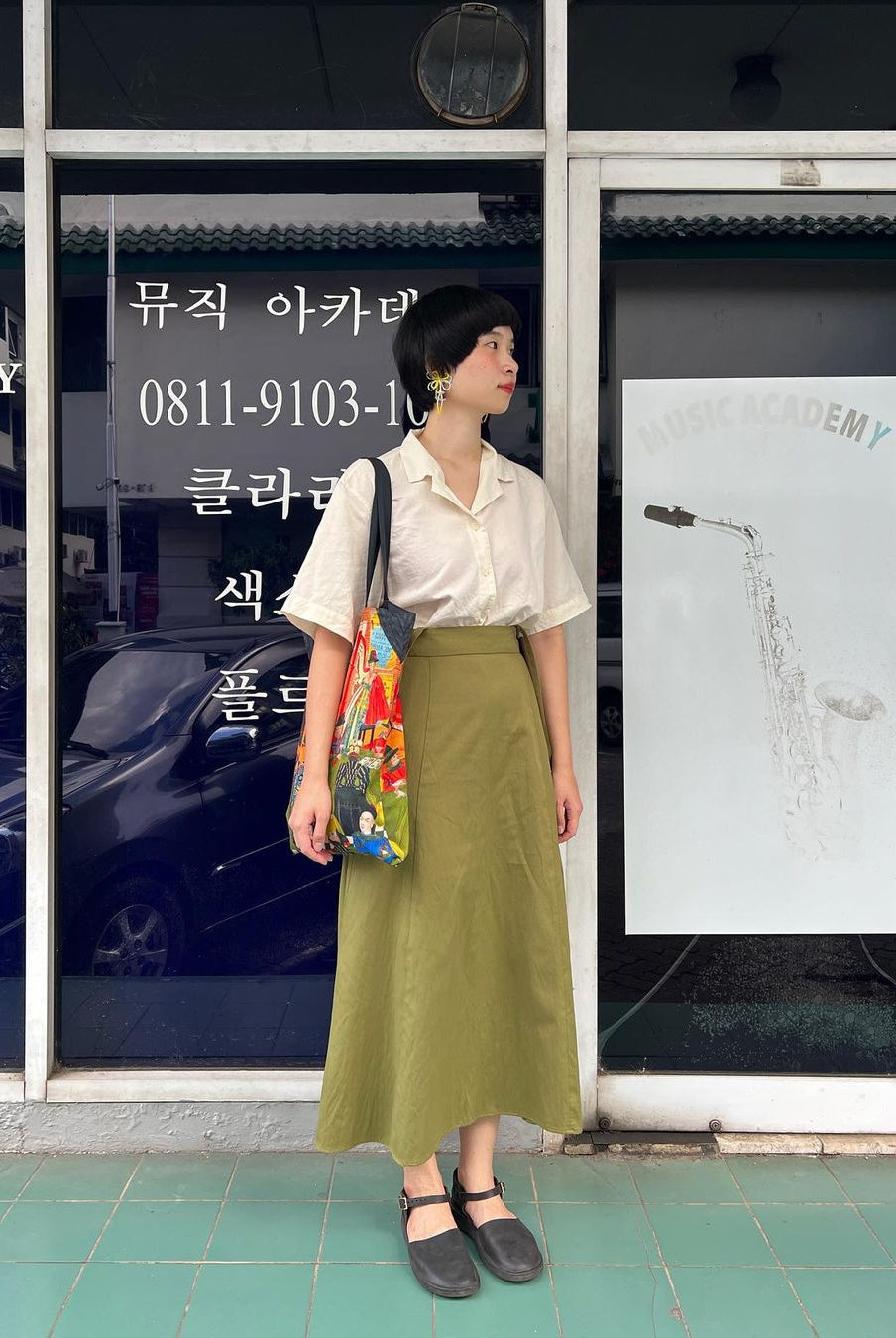 Rok Suspender Petit - Styling by Irene Wijaya