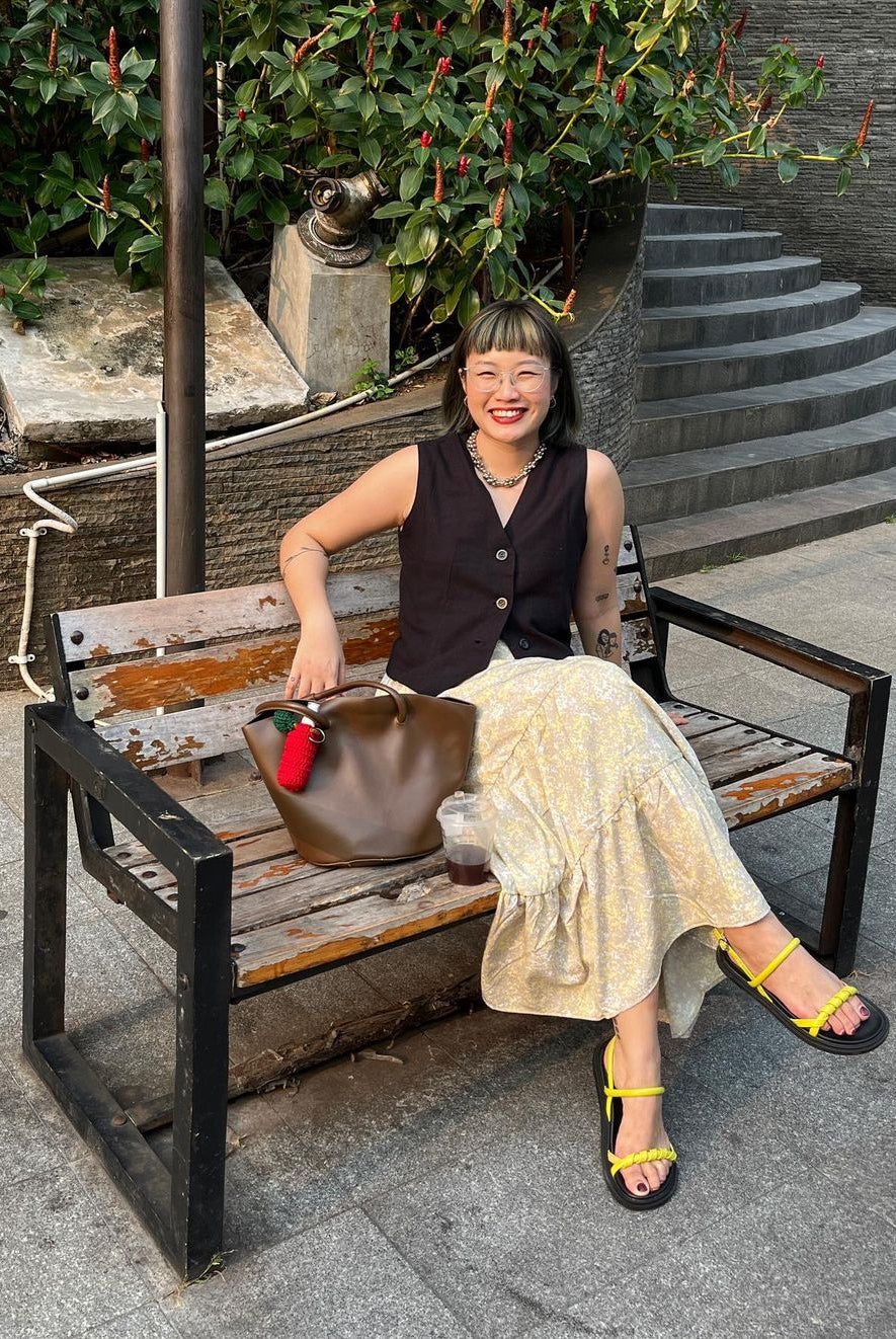 Tangerin Girl mengenakan Rok tingkat Jalessa