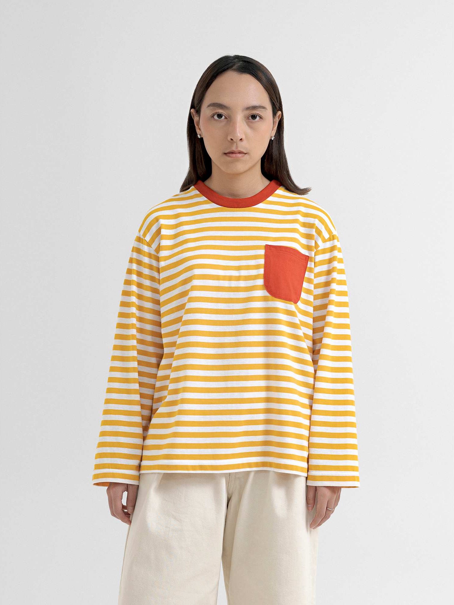 Maui Border Stripe Tee - Navy - BLUE LABEL