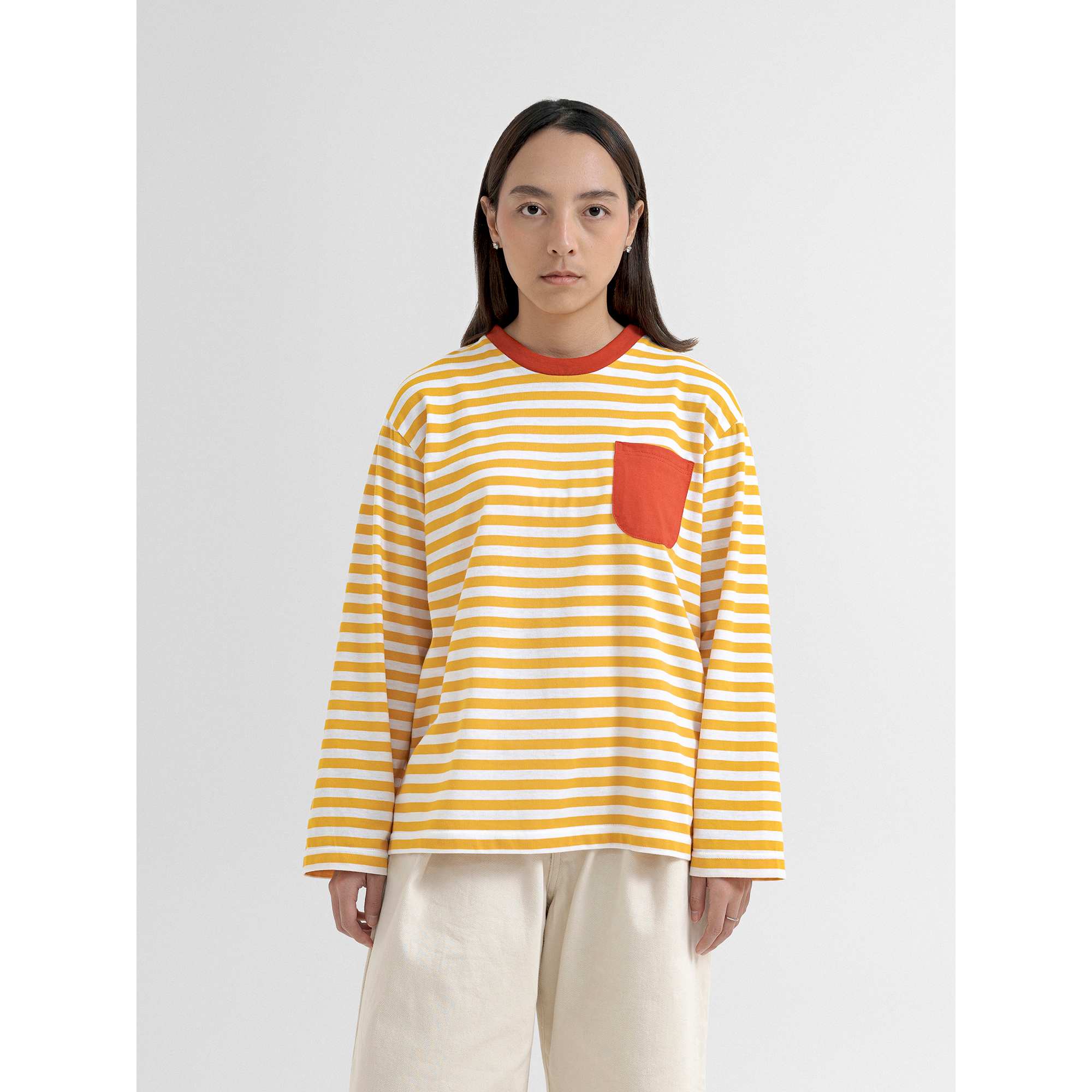 Maui Border Stripe Tee - Navy - BLUE LABEL