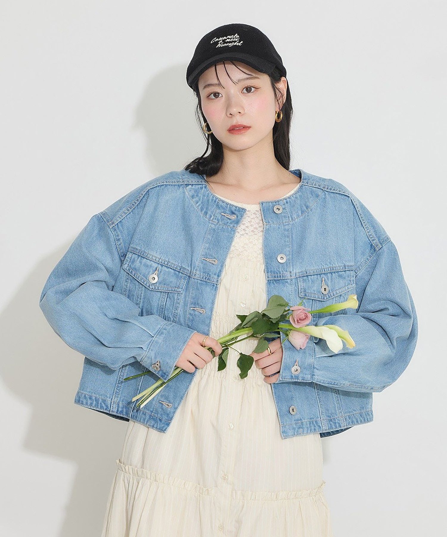Suikazura Denim Jacket - Indigo - Earth Music & Ecology