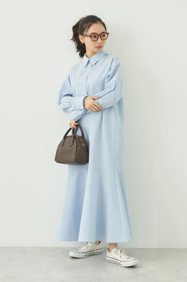 Shirt Dress Ningyo Mermaid Shirt Dress by Bobo Tokyo