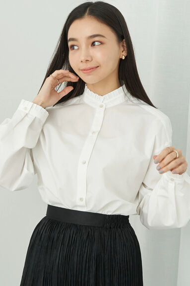 Model baju atasan wanita Avege Sheer Crew Neck Pullover Bobo Tokyo