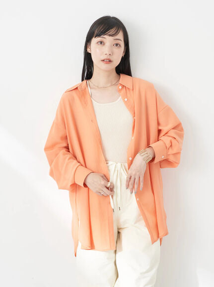 Boyfriend shirt Kazari Sheer Shirt