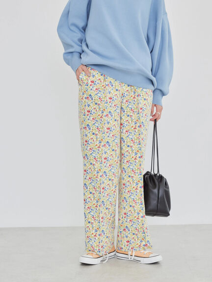 Celana Motif Kendall Printed Straight Pants Bobo Tokyo