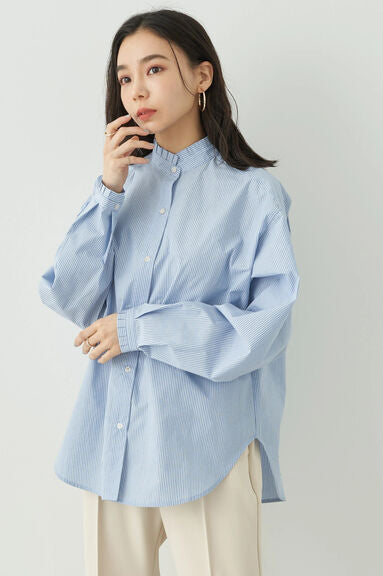 Model baju atasan wanita Avege Sheer Crew Neck Pullover Bobo Tokyo