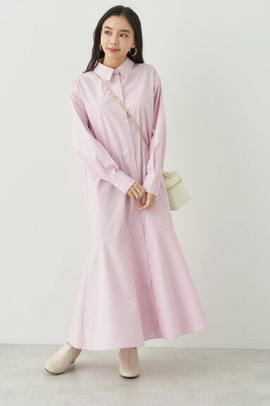 Shirt Dress Ningyo Mermaid Shirt Dress by Bobo Tokyo