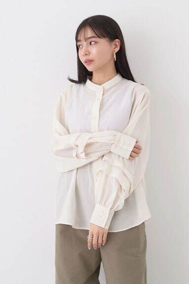 Blouse lengan balon Mofu Volume Sleeve Blouse by Bobo Tokyo