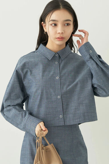 Jaket Kemeja Wanita Reisu Short Shirt Jacket by Bobo Tokyo