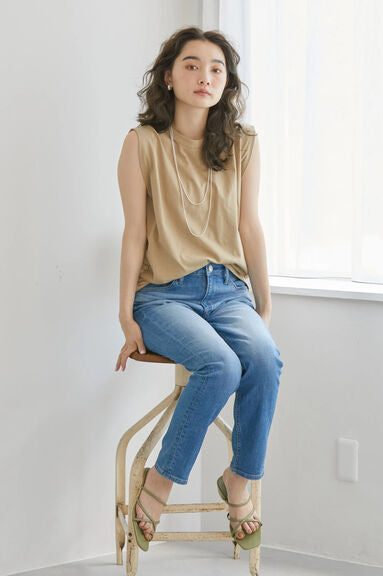 Blouse Tanpa Lengan Cannes French Sleeve Pullover