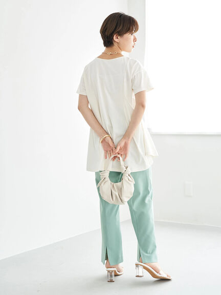 Tunik polos Abiko A-line T-Shirt