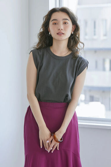 Blouse Tanpa Lengan Cannes French Sleeve Pullover