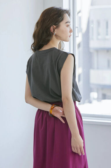 Blouse Tanpa Lengan Cannes French Sleeve Pullover
