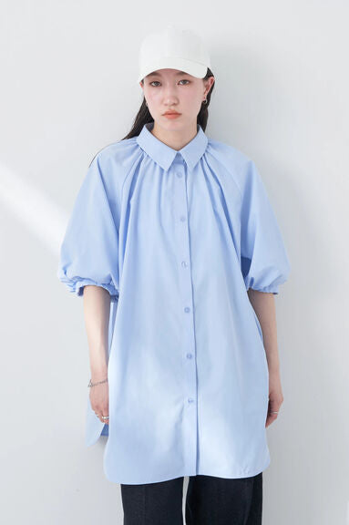 Blouse Lengan Balon Uruwashi Puff Sleeve Tunic Blouse