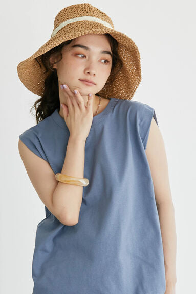 Blouse Tanpa Lengan Cannes French Sleeve Pullover