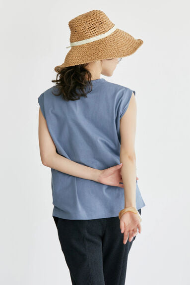 Blouse Tanpa Lengan Cannes French Sleeve Pullover