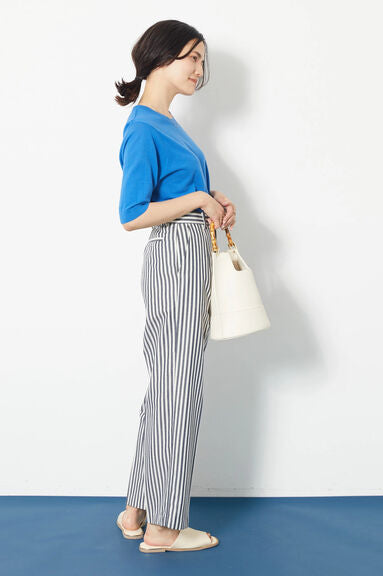 Blouse rajut Alicia Crew nexk Short Sleeve Knit