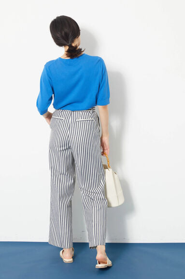 Blouse rajut Alicia Crew nexk Short Sleeve Knit