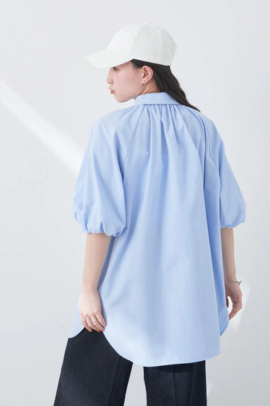 Blouse Lengan Balon Uruwashi Puff Sleeve Tunic Blouse