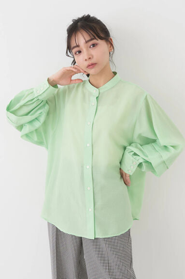 Blouse lengan balon Mofu Volume Sleeve Blouse by Bobo Tokyo