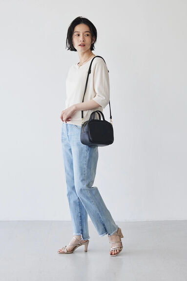 Blouse rajut Alicia Crew nexk Short Sleeve Knit