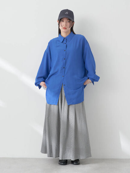 Boyfriend shirt Kazari Sheer Shirt