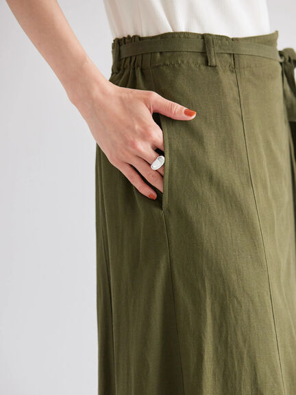 Morito Linen Skirt - Bobo Tokyo