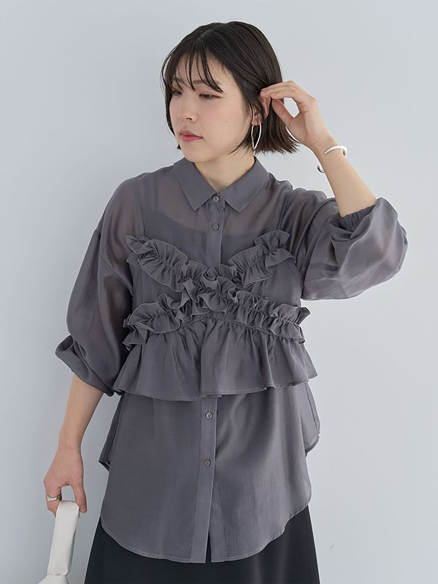 Ryou Shirt Tunic Set - Blue - Green Parks