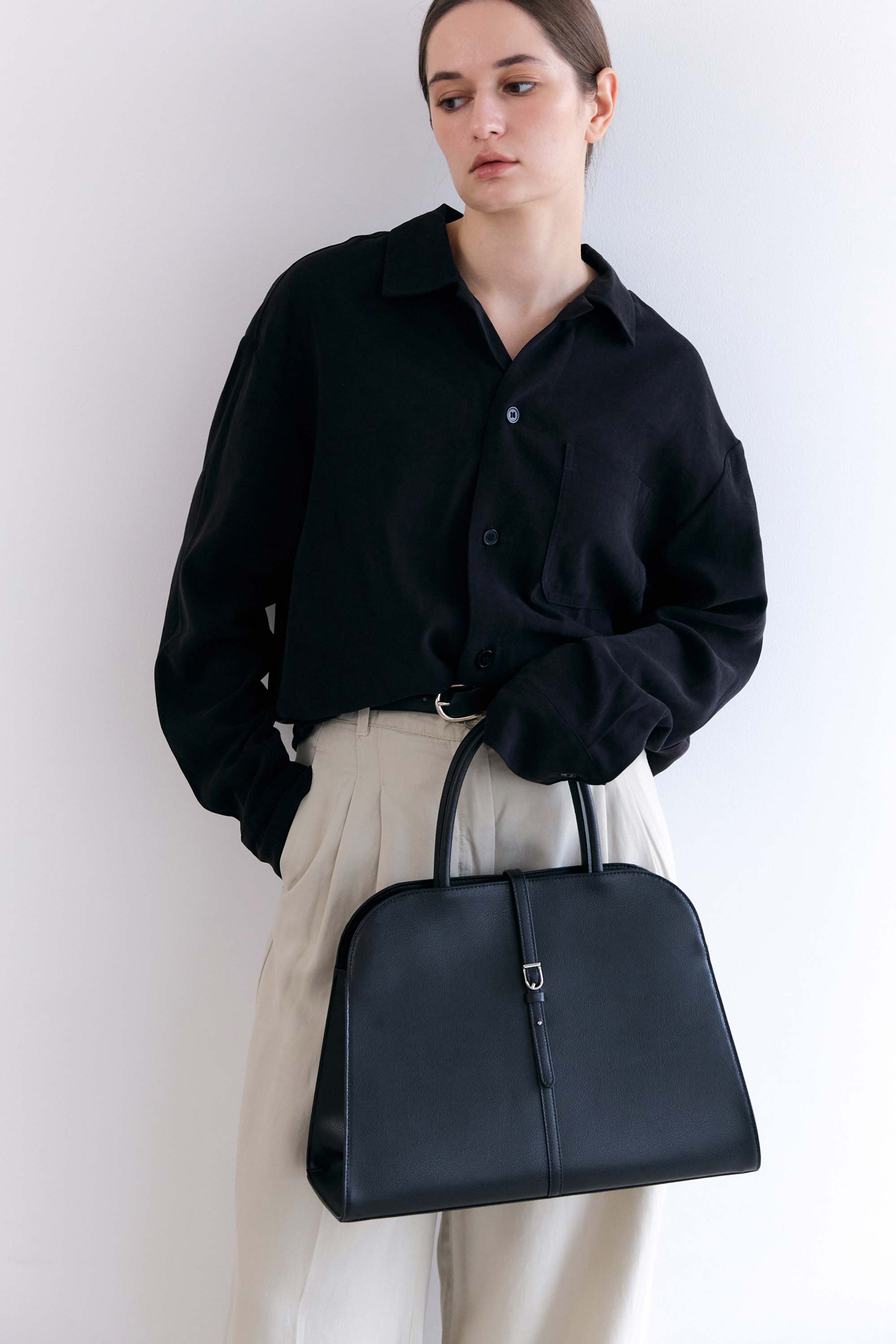 【MONOROW♥] BLANC LARGE BAG BLACK BLANC LARGE BLACK (8月13日 予約発送） - monorow