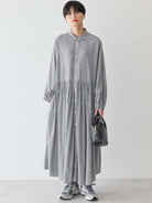 Tochinoki Gathered Dress - Gingham Check - American Holic