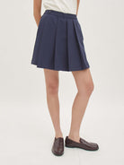 Clo Skort - Stripe Navy - Velvet at Bobo