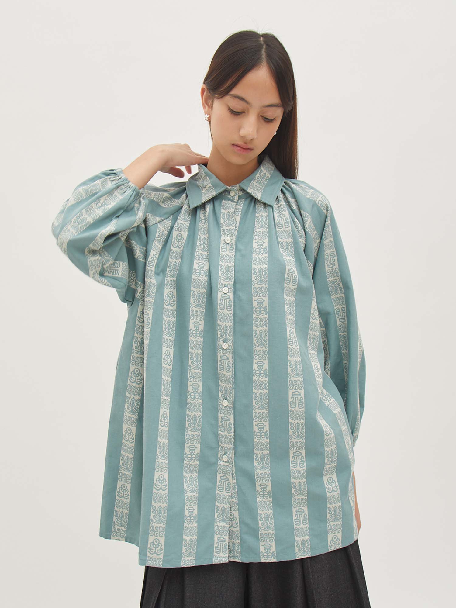Eudora Shirts - Grayish Blue - Velvet at Bobo