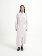 Nuo Apron Shirt Dress - Light Pink - Bown