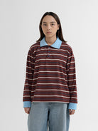 Isle Polo Shirt - Stripe Red - Blue Label