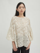 Alma Baloon Sleeve Outer - Ivory - Velvet at Bobo