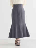 Bobo Tokyo Earth Music & Ecology Mameido Front Zip Mermaid Skirt Black Rok Wanita