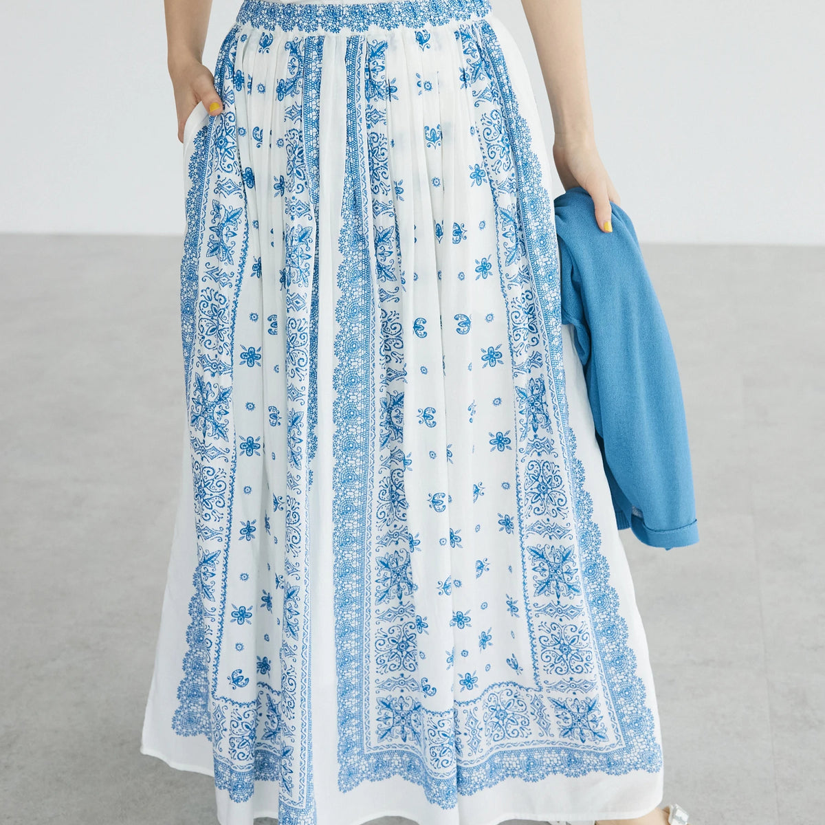 Jual Rok Wanita - Michio Pattern Maxi Skirt - Craft Standard Boutique ...