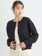 Bobo Tokyo Earth Music & Ecology Tsutsuji UV Knit Cardigan Black Cardigan Wanita