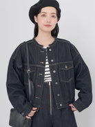 Jaket Jeans Wanita Enishi G Jean Jacket