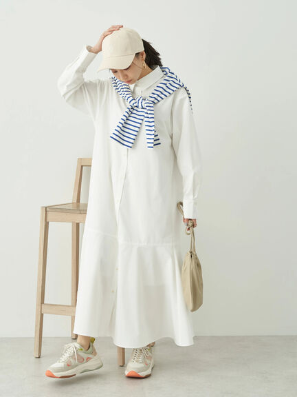 Shirt Dress Ningyo Mermaid Shirt Dress by Bobo Tokyo