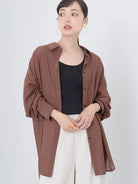 Boyfriend shirt Kanso Sheer Shirt