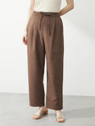 Celana Kulot Linen Romana Hemp Tone Straight Pants Bobo Tokyo