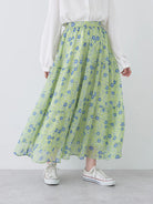 Tiered Skirt Hanaori Flower Tiered Skirt by Bobo Tokyo