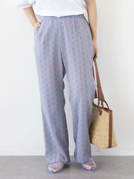 Celana Motif Kariya Moroccan Pattern Easy Pants