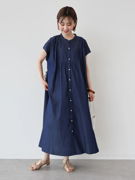 Shirt Dress Takigawa 4way Denim Dress