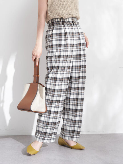 Celana Kulot Kotak-kotak - Zoeter Check Wide Pants