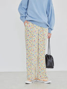 Celana Motif Kendall Printed Straight Pants Bobo Tokyo