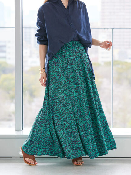 Rok Flare Hibiki Gathered Flare Skirt Bobo Tokyo