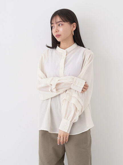 Blouse lengan balon Mofu Volume Sleeve Blouse by Bobo Tokyo